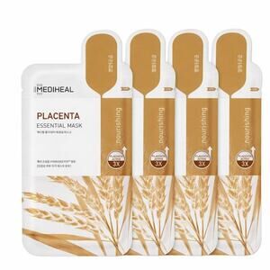 Mediheal Placenta Essential Face Mask 4 Pack Nourishing Korean Sheet Mask